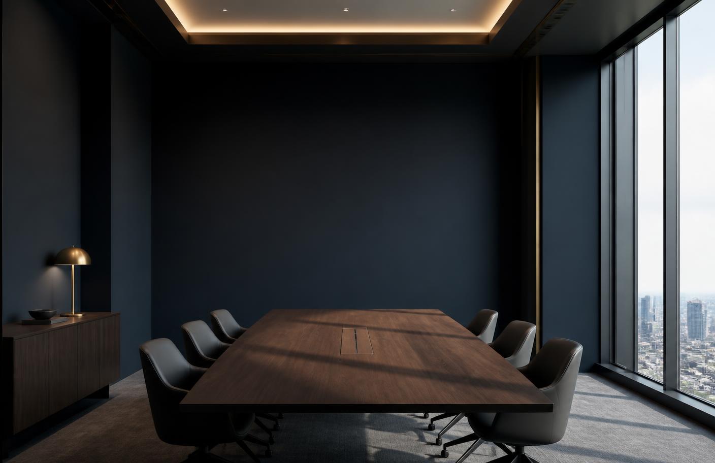 Sala de reuniões elegante do escritório
